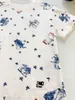 Marke Baby Tracksuits Jungen kurzärmeliger Anzug Kinder Designer Kleidung Größe 100-160 cm T-Shirt und Taschen-Dunkelblaue Shorts 24APRIL