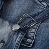 Calças de calças masculinas de jeans masculinos Hole de streetwear ajustável Hole de calças gerais para roupas masculinas de rua