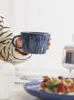 Tazas Creative Kiln Change Ceramic Water Cup Coffee Retro Alto apariencia Nivel de lujo Desayuno de lujo