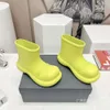 Bottes Automne Soft Sole Dopamine Pluie pour les avantages pour femmes, Anti Slip Imperproof épais Bottes courtes, Candy Color Shoes