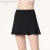 Desginer ALS Yoga Aloë Shorts Woman Pant Top Vrouwen Tennis Sports Korte dames Running Ademende anti -glans Fitness Dance Training Half rok