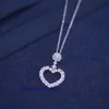 Luxury Tiffenny Designer Brand Pendant Necklaces GTM s925 Sterling Silver Tie Home Heart Necklace for Womens Versatile Small and Simple collarbone Chain