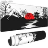 Mouse Pads Wrist Rests Japanese Style Mountain Sun Tree Mouse Pad Gaming XL HD Mousepad XXL Playmat Office Natural Rubber Soft Laptop Table Mat Y240419