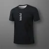 T-shirt maschile maschile stampato da uomo stampato estate traspirato a maniche corta top-outdoor fitness sport t-shirt t-shirt sciolto o scollo j240419
