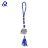 Keychains Lucky Eye Alloy Elephant Blue Turkish Evil Bead Keychain Rope Chain Tassel Wall Hanging For Women Girls Men Fashion Jewelry