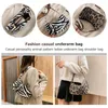 Väska mode utsökta shopping kvinnliga zebra leopard mönster hobo handväskor vintage gata axel underarmsäckar