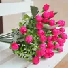 Decorative Flowers 36 Heads 27cm Artificial Plastic DIY Floral Bouquets Fake Little Rose For Wedding Home Decor Craft Wreath