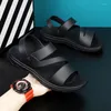 Sandals Men's Soft And Comfort Mens Sandal Slipper Trendy All-match Beach Shoe Water Proof For Men Two Ways To Wear