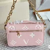 24SS Women Metis Shoule Bags Diagonal Crossbody Bag For Ladies Luxury Designer Ice Cream Pink Handbag Card Holder Outdoor Travel Walle Kxrn