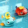 Sand Play Water Fun Baby Bath Toys For Kids Spray Water Dusch Swim Pool Bathing Toys Spinning Boat med Toy Globefish Bathtub Toys For Toddlers L416