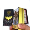 Telescópios 1: 1 12*7CM 78 Tarot Oracle Cards Box Full Telescope Box Gilded Edge Inglês Versão Friends Party Board Game Divination Tarot Deck