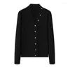 Tricots féminins lhzsyy printemps automne cachemire pur cachemire dames tassel v-cou-great veste mode chaud pull chaud