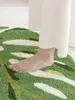 Mattor Dexi lämnar växtdesign Non Slip Soft Absorberande Badrumsmattor Bladmatta Mikrofiber Mattor Produkter