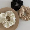 Korean Women Elastics Hair Scrunchies White Black Coffee Hair Band Ponytail Hair Ties Accesorios