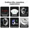 NFC Smart Ring Men Mulheres Freqüência cardíaca Oxigênio Sono Sono Monitor de Saúde Atividade Esporte Rastreador de Fitness Rings Smart Rings Para Android iOS 240408