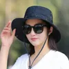 Duże brzegi rybakowy czapka odwracalna hawaje koreańskie wiosenne letnie kapelusz dla mężczyzn Kobiet Streetwear Panama Hat Bob Hiphop Buskets Cap 240419