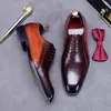 Zapatos de vestir de la talla de los usuarios de hombres mixtos de cuero formal de cuero británico
