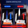 Cool Dual Flame Switching Lighter Color Light Visible Transom Butane Direct Injection Turbo Jet Lighter Men's Gift