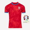 Tchech Republic Man Soccer Jersey 24/25 Équipe nationale Home Shirts de football Kit Nedved Novotny Poborsky Chytil Schick Hlozek Soucek Sadilek Liningr