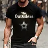 Heren t shirts modekwaliteit t-shirts zomer casual straat korte mouw kleding tee tops o-neck star rhinestone club t-shirt y2k