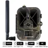 Kameror Hunting Cameras 4G 4K 36MP Wildlife Camera App Hunting Trail Camera 940nm Invisible IR LEDS Night Vision 120 Detection IP66 Waterp