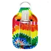 Storage Bottles 6pcs Empty Travel Size Bottle For Soap Liquids Hand Sanitizer Keychain Holder 30ml Flip Cap Reusable