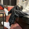 Pantaloni da uomo latena lana lace-up stampa estate sottile hip hop cargo dritto da uomo vestiti per la tuta quotidiana