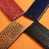 Wallets Snakeskin Veins Cowhide Genuine Leather Case for Samsung Galaxy S7 S8 S9 S10 S20 S21 S22 Fe Plus Lite Ultra Wallet Flip Cover