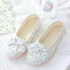 Slippers Belle Dot Bow Spring and Automne Chaussures de confinement maison Soft Soft Slip Summer en peluche enceinte Poste-partum Girl