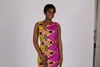 Afrikanska tryckta kvinnoklänningar korta klänningar Fashionabla casualkläder WY1484
