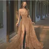 Lässige Kleider 2024 in Frauen Pailletten Prom Kleid von Schulter High Split Frau Maxi Dame Rückenless Party Abendkleid