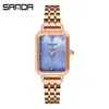 Womens small dial fashion trend simple steel band watch quartz watch