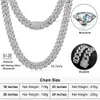 Best Price Iced Out Custom Bling Buguette Vvs Moissanite Diamond Pass Tester Miami Cuban Link Chain Necklace