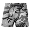 Shorts maschile camuffato mimetico pantaloni corti 3d pantaloni da uomo cortometrali sportivi per esterni unisex Shorts casual shorts bunks da spiaggia abbigliamento 240419 240419