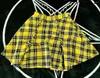 스커트 수출 USA USA USA Street Punk Rock Lace Up A- Line JK College Sexy Mine Elastic Waist Pink Plaid Skirt