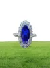 Knriquen 100 Sterling Silver Created Moissanite Royal Blue Sapphire Gemstone Wedding Engagement Party Women039s Ring Fine Jewe99413209182