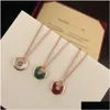 Colliers pendants Designers Collier Fashion Womens Charm Bijoux Small Stone Amet Temperament Temperament Chain de chaîne de clavicule pour petite amie NE Otdok