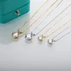 AnuJewel 1ct 3ct 5ct D Color Diamond Top Quality 18K Gold Plated Pendant Necklace Fine Jewelry Gifts Wholesale 240409
