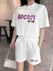 Women's Tracksuits designer Fashion Brand Funny fruit print cotton short sleeves baggy with a breathable round neck Suit Casual Shorts Jogging XB15