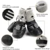 AntiSlip Pet Boots Shoes Socks Rain Snow with Adjustable Drawstring Cats Dogs Rubber Waterproof Supplies 240411