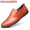 Chaussures décontractées Men Locages en cuir Fashion Fashion Business Office Summer Male Elegance Lofer Man confortable