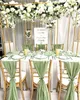 10pcs Wedding Chair Decors Chiffon Sashes Party Banquet Event Baby Shower Valentines Day Decor30X180CM 240407
