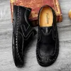 Casual Shoes Men's Handmade Mens Style Comfortable Slip-On Moccasins Breathable Loafers Big Size 47 Sneakers