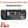 Spelare 3st Tempererat glas för ångdäck OLED 9H HD Clear Anti Scratch Screen Protector för ångdäck/Steamdeck OLED -skyddsglas
