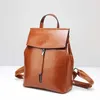 Womens 2024 Bag Fashion Genuine Leather Backpack Oil Wax Cowhide Book Guangzhou
