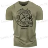 남자 티셔츠 2024 Mens T 셔츠 여름 짧은 슬픈 탑 편지 3D 셔츠 티셔츠 패션 O-Neck 대형 의류 남성 남성 의류 T240419