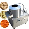 Bar 1500W Commercial Electric Potato Peeling Machine Rostfritt stål Fullutomatisk taro Ginger Potato Peeler Peeling Machine350 Typ