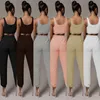 Pantalones para mujeres de pistas para mujeres Pantalones de dos piezas Dos piezas Mujer Fitness Sports Trojo de jogging Ropa de vestuario sólido Pantalones de chaqueta Sets