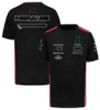 2023 F1 official with the same new hot-selling racing suit summer short-sleeved quick-drying breathable team suit plus size customized driver's suit.