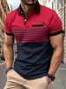 Maglietta da uomo da uomo per uomini camicie bianche polo grafiche con muscoli top a strisce di maglietta collare abiti estivi cool slim fit xl